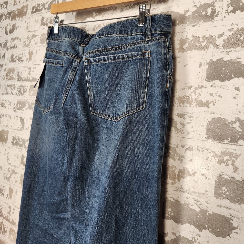 Forever 21 Jeans Women Size 27 Baggy Flare Wide Leg Ripped Distressed Y2K Denim - Picture 11 of 16